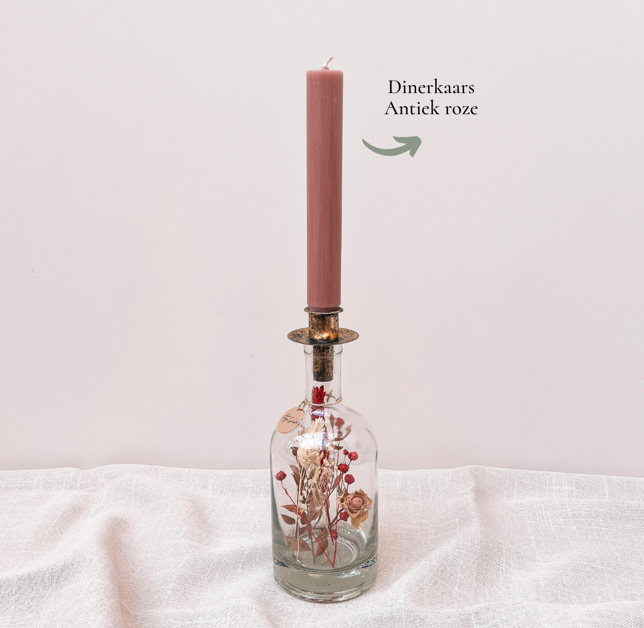 Dinerkaars Antiek roze
