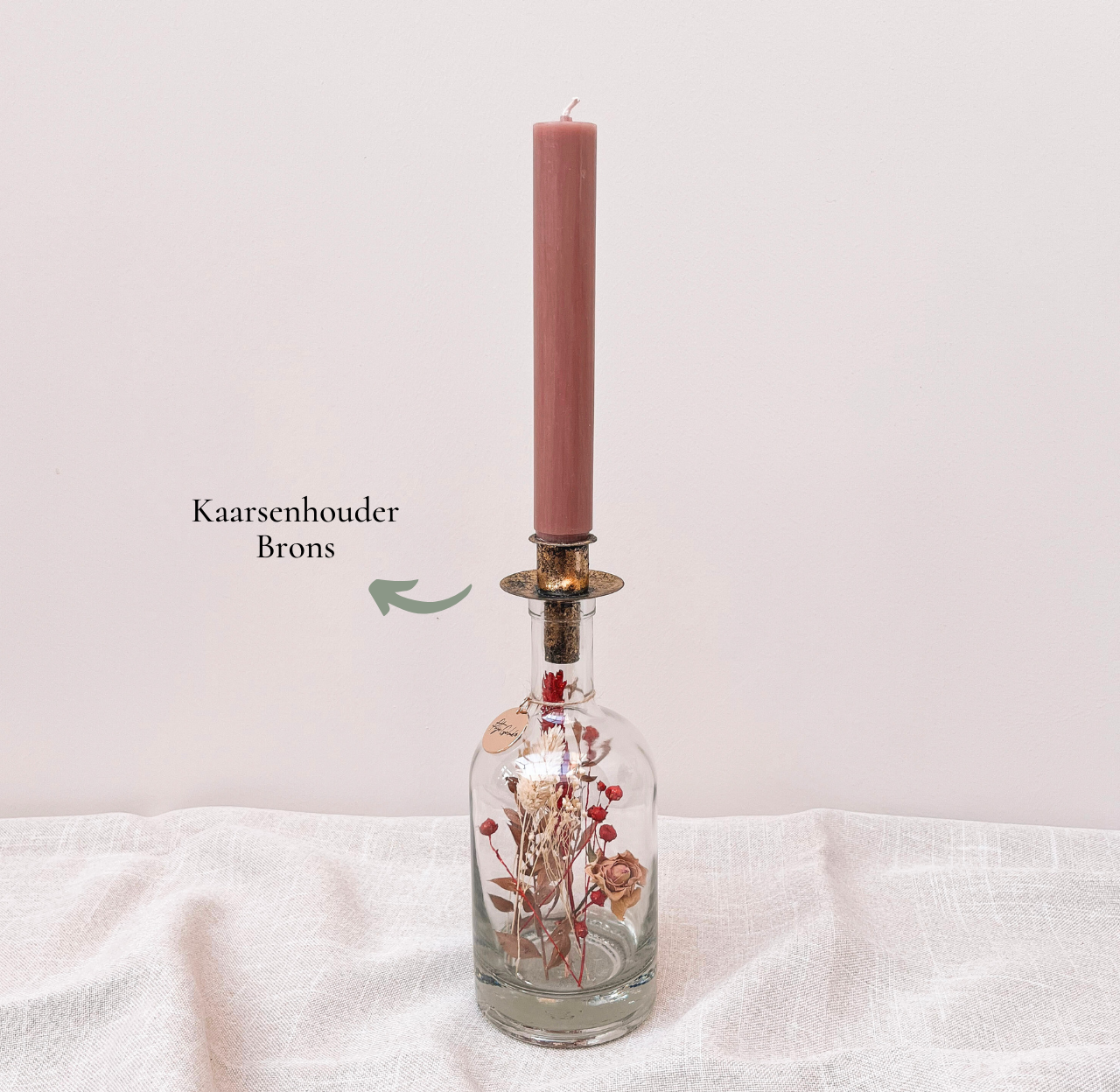 Kaarsenhouder brons