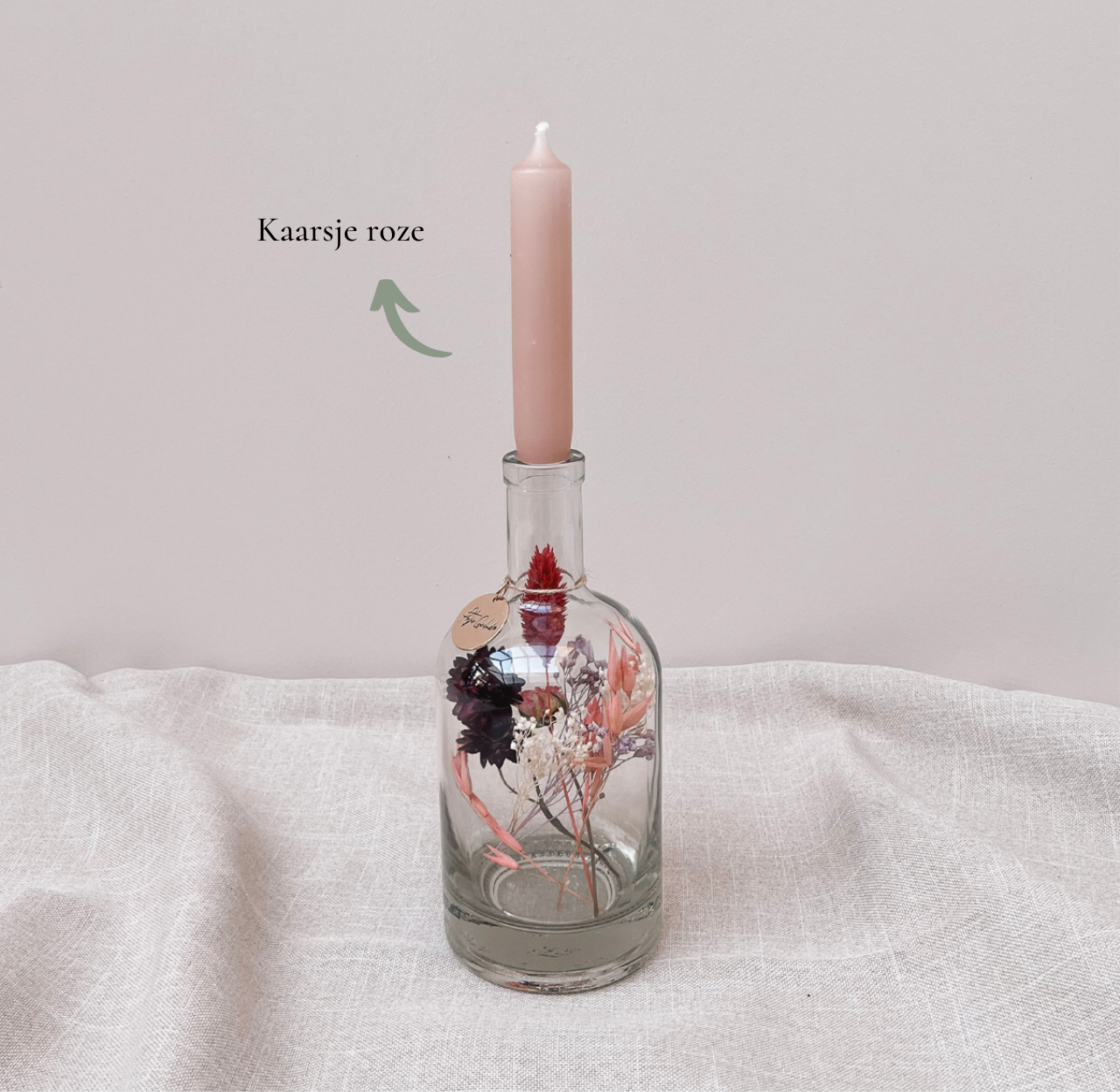 Kaarsje roze